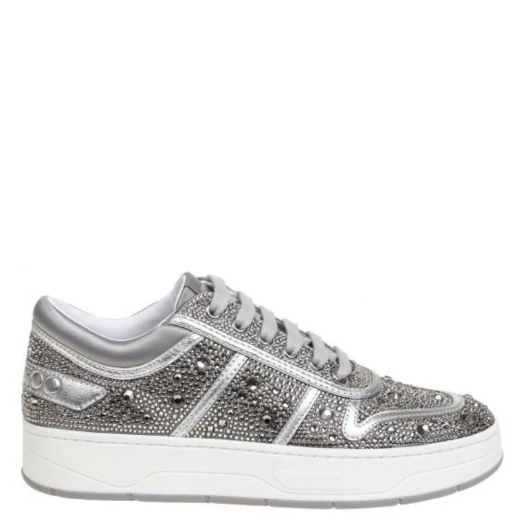 Hawaii Metallic Crystal Stud Sneakers