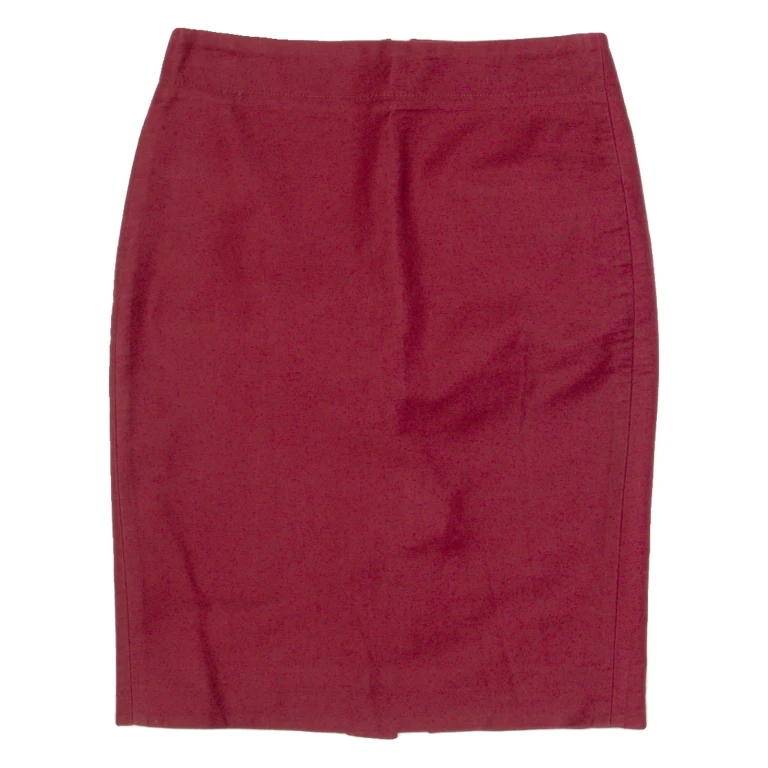 J.CREW Womens Pencil Skirt Red Knee Length S