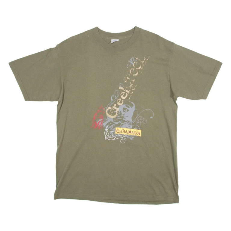 CHIHUAHUA Mens T-Shirt Green L