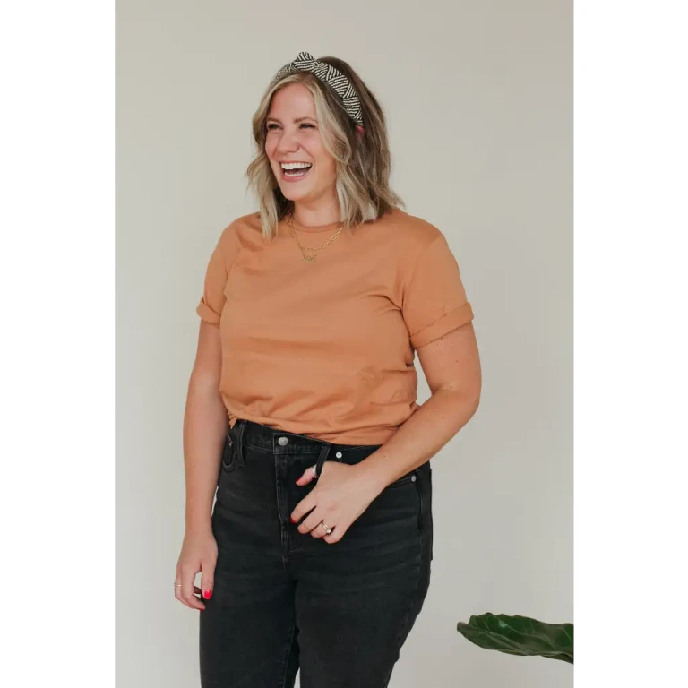 Organic Cotton Everyday T-Shirt in Toasted Nut