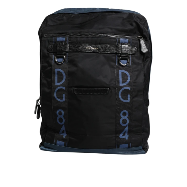 Dolce & Gabbana Black Nylon Dg Logo School Backpack Bag - Men