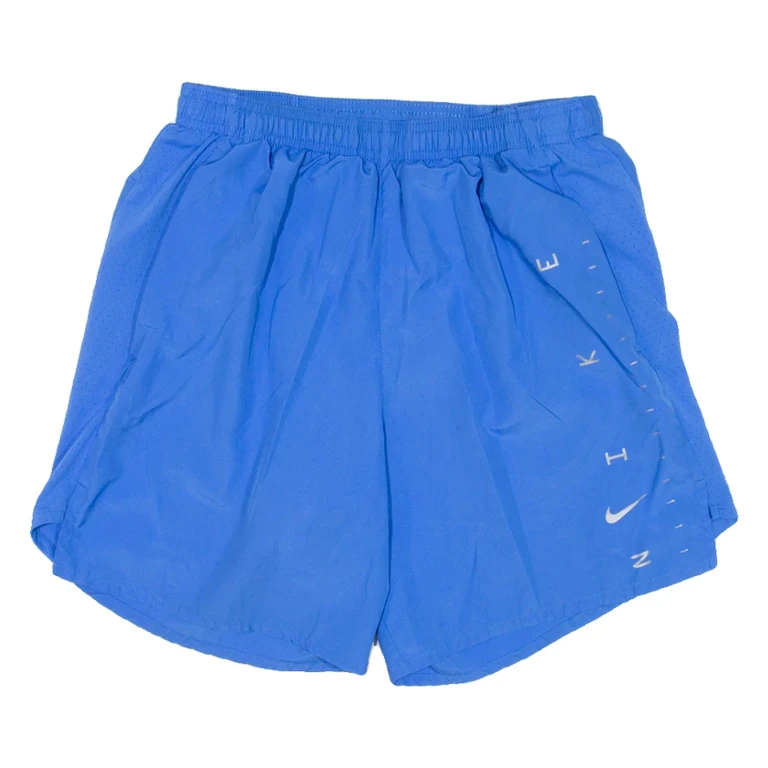 NIKE Lining Mens Sports Shorts Blue Relaxed S W26