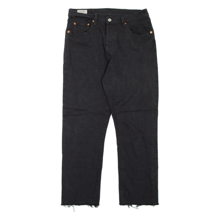 LEVI'S 501 BIG E Jeans Womens Black Regular Straight W29 L25
