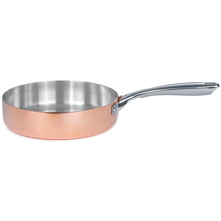 Vintage Tri-Ply Copper 9.5" Deep Skillet, Polished