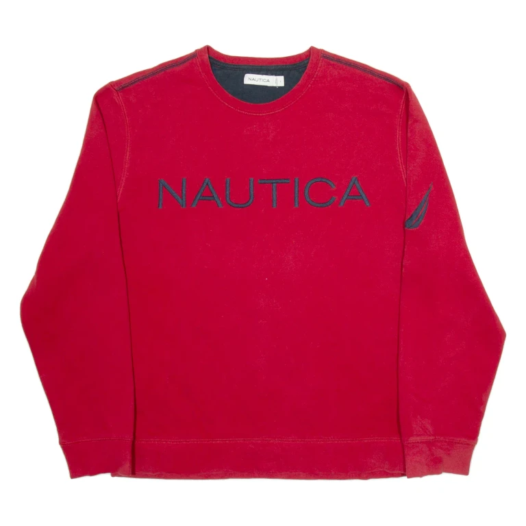 NAUTICA Mens Sweatshirt Red L