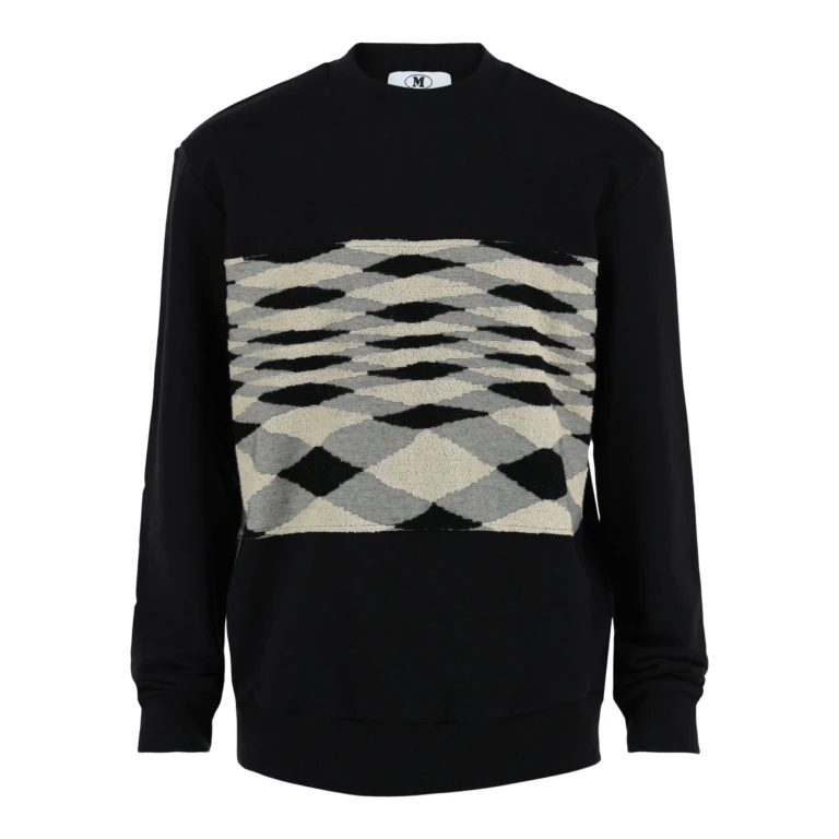 Zig Zag Slub Crewneck Sweatshirt