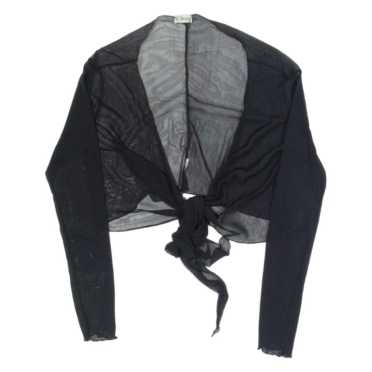DRIVER Cardigan Womens Top Black V-Neck Long Sleeve S