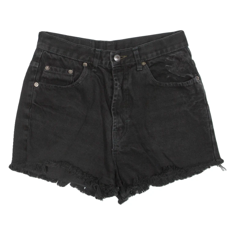 LEVI'S Womens Denim Shorts Black S W27