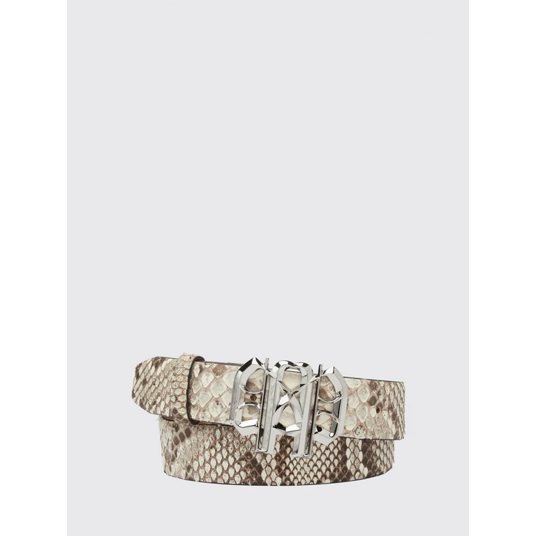 Python-Print Snakeskin Leather Belt with Monogram Buckle (FADAWAL0003PLE029P06)