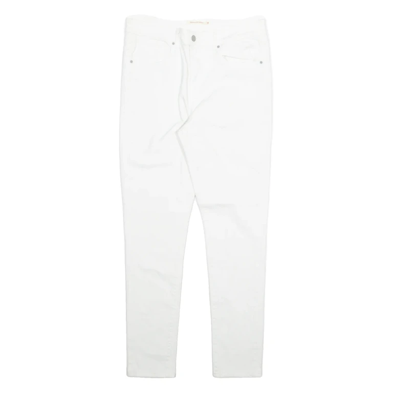 LEVI'S 721 Womens Jeans White Slim Skinny W31 L29