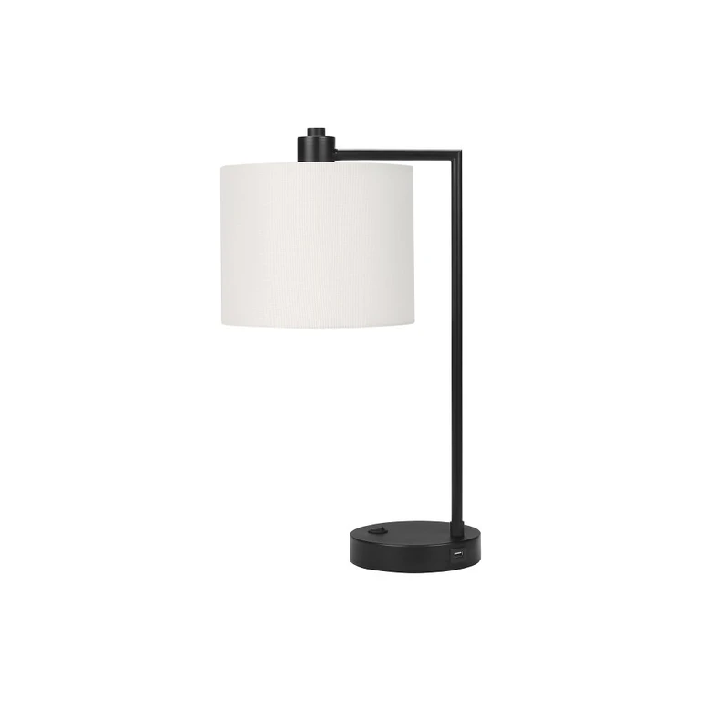 19 Inch Black Modern Metal Table Lamp