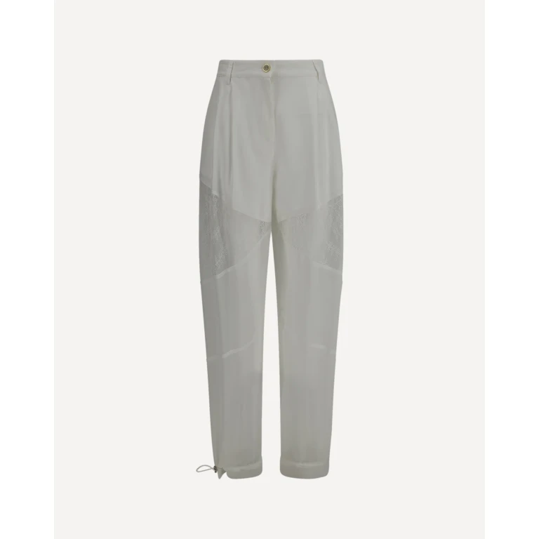 Pantaloni PINKO Nacy con inserti in pizzo