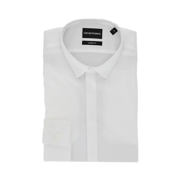 Chemise Emporio Armani en sergé stretch pour homme