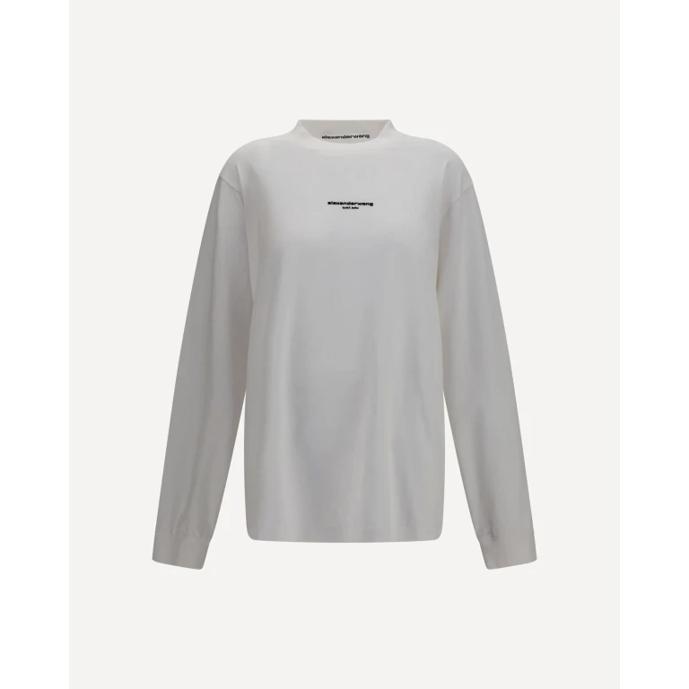 ALEXANDER WANG Long-sleeve logo T-shirt Female XS