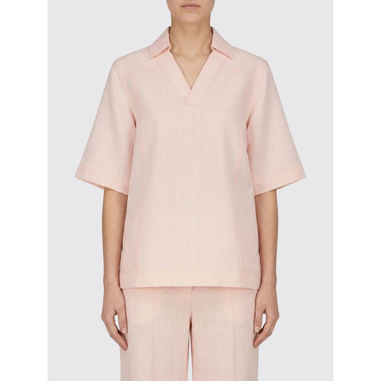 LOULOU DE SAISON Polo Shirt Woman color Pink (ERMOLIGHTPINK)