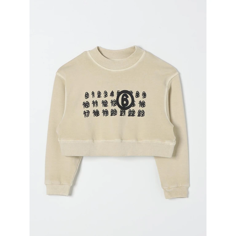 MM6 MAISON MARGIELA Sweater Kids color Beige (M60683MM03ZM6705)