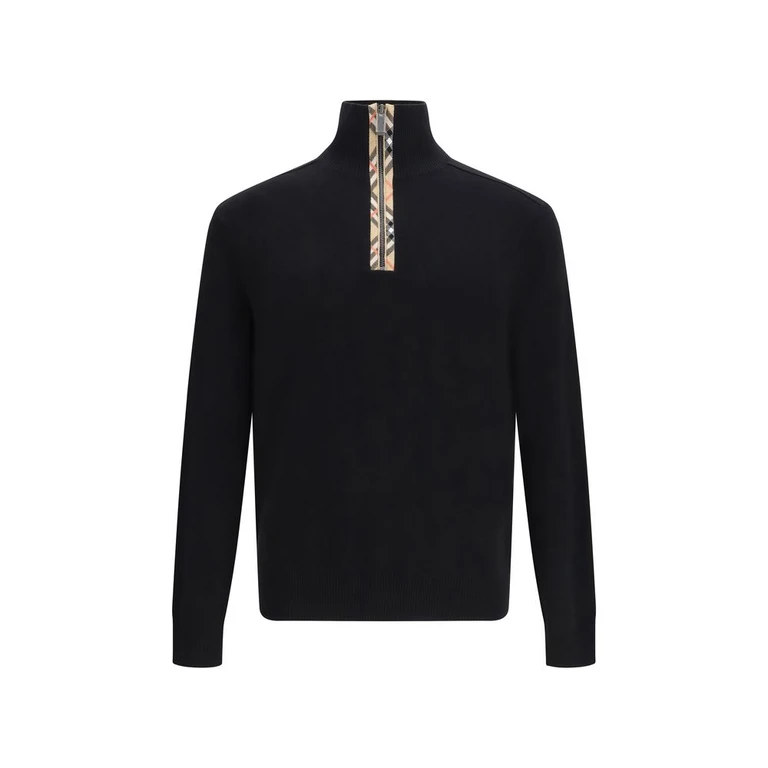 Burberry Black Wool Sweatshirt Clothing - Men