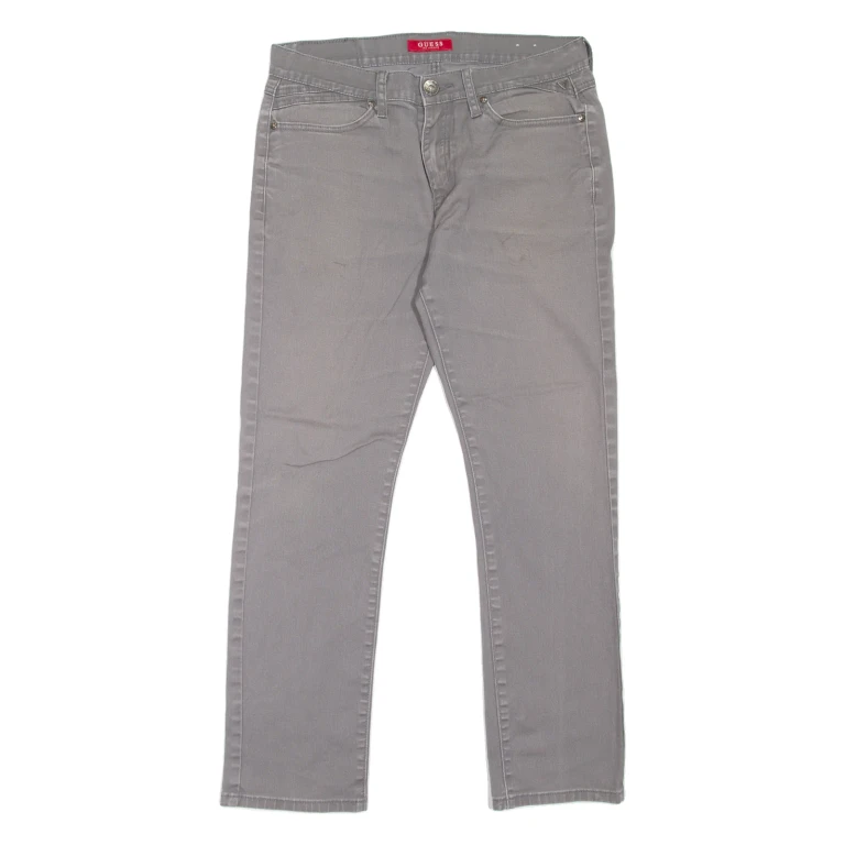 GUESS Mens Jeans Grey Regular Straight W31 L29