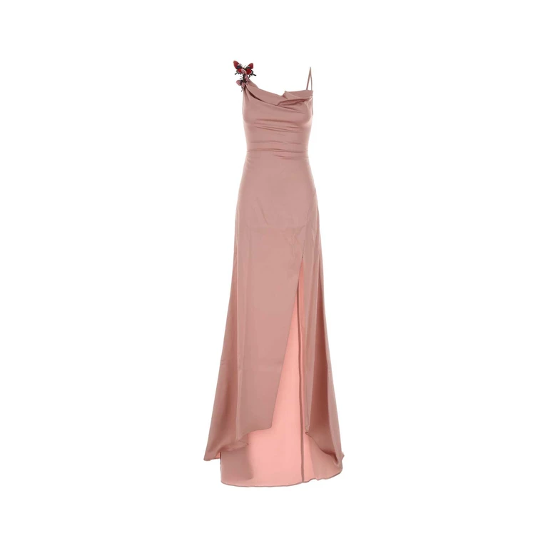 Blumarine 4a455a N0114 Rosa Exterior: Viscose Elastane Abiti Lunghi