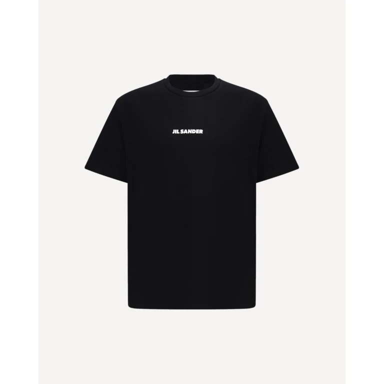 Crewneck cotton T-shirt with printed logo Male S