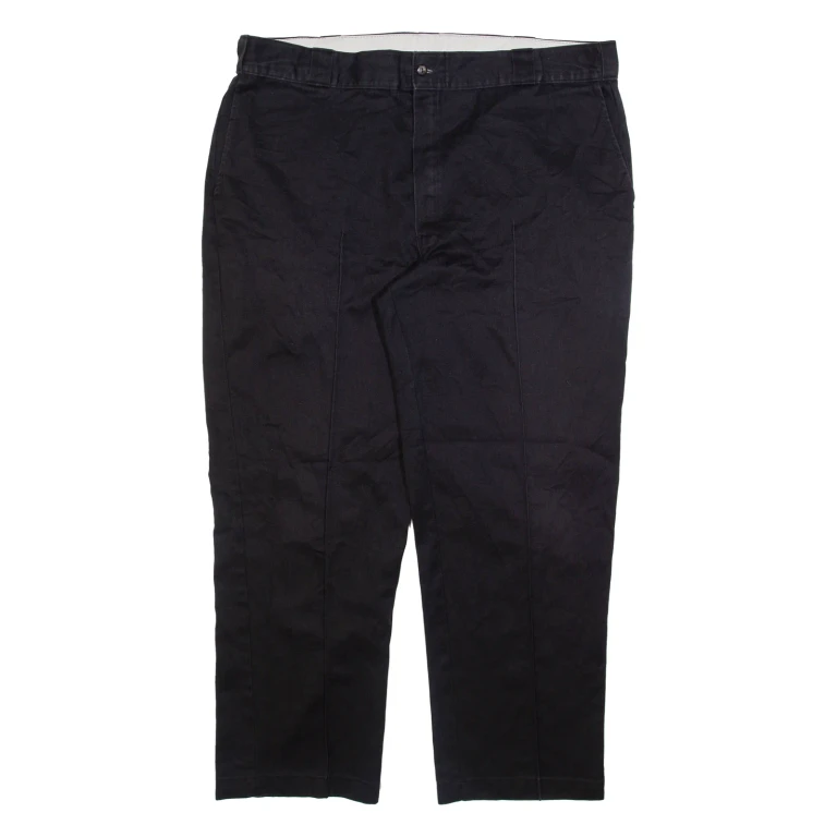 DICKIES Mens Trousers Black Regular Straight W40 L30