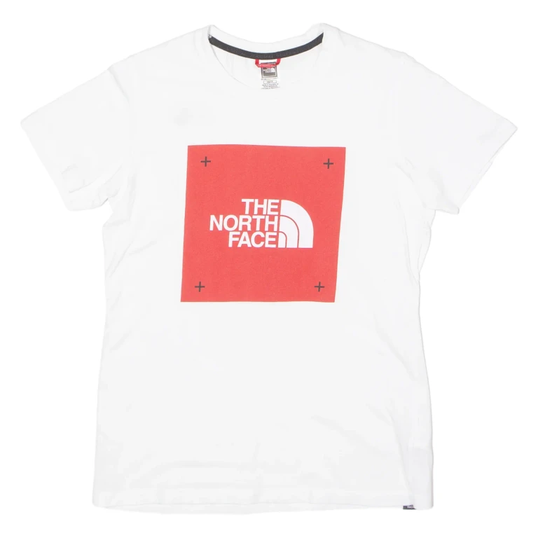 THE NORTH FACE Womens T-Shirt White Crew Neck XS