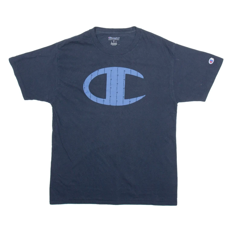 CHAMPION Mens T-Shirt Blue M