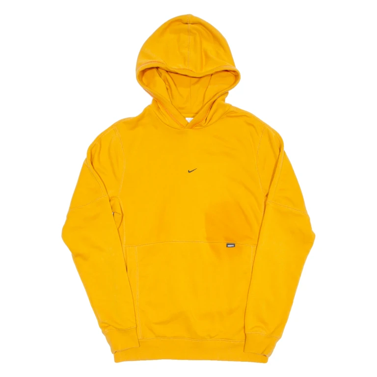 NIKE Womens Orange Hoodie S