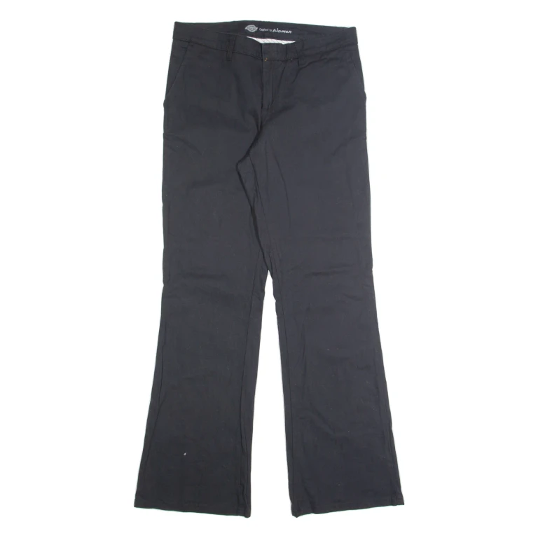 DICKIES Womens Trousers Black Regular Bootcut W32 L32