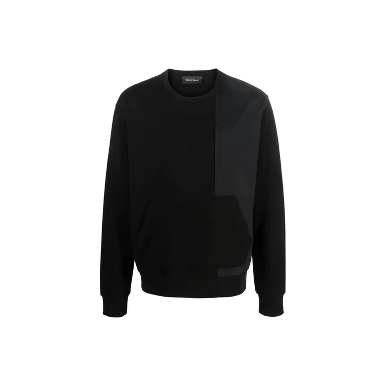 Black Cotton Sweatshirt Clothing - Men