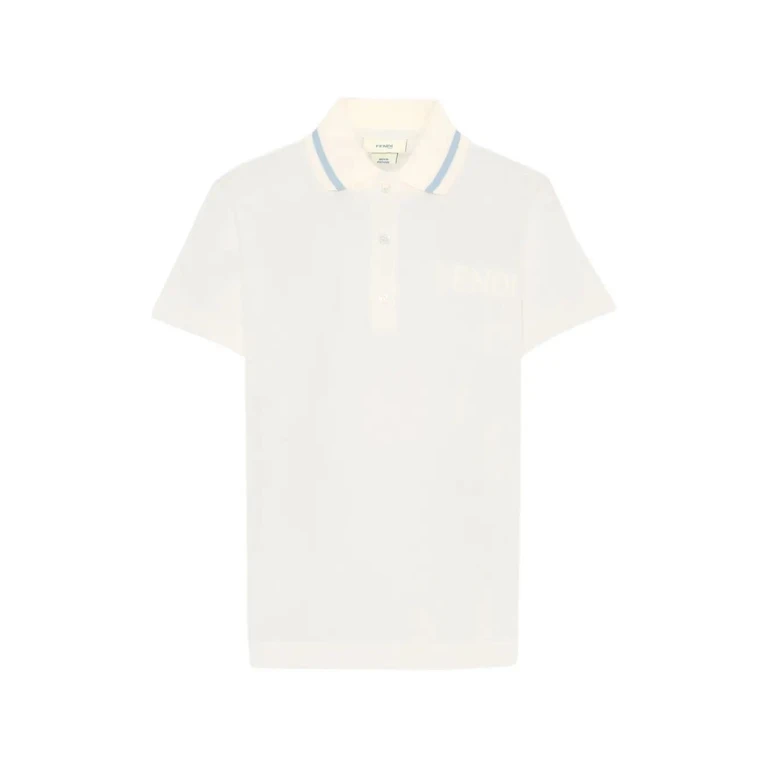 FENDI KIDS Tinto Jersey Polo Shirt