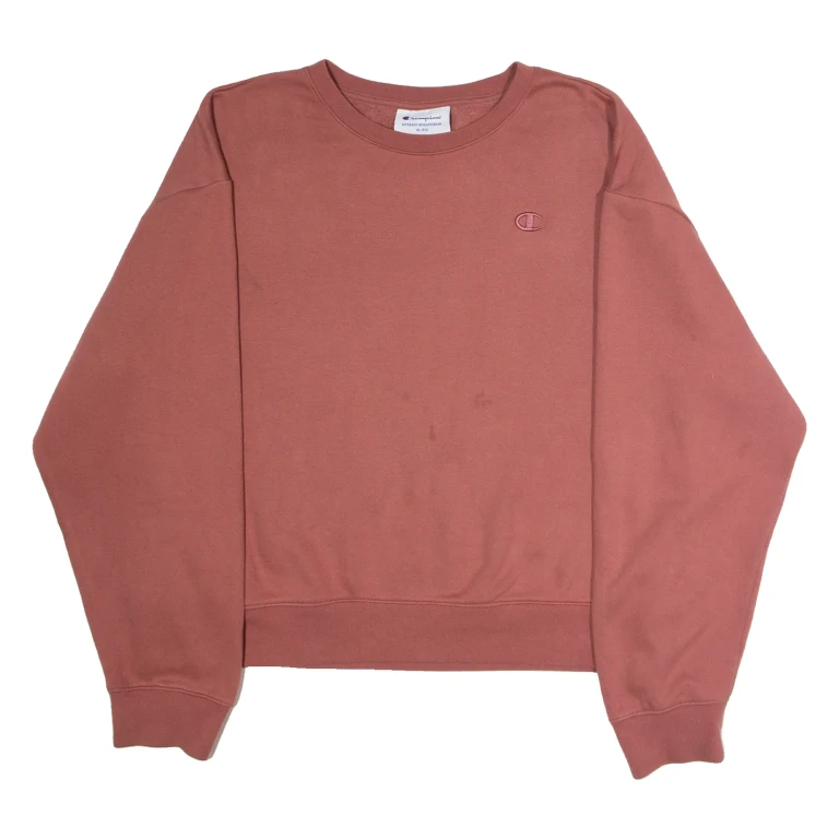 CHAMPION Womens Sweatshirt Pink Crew Neck XL