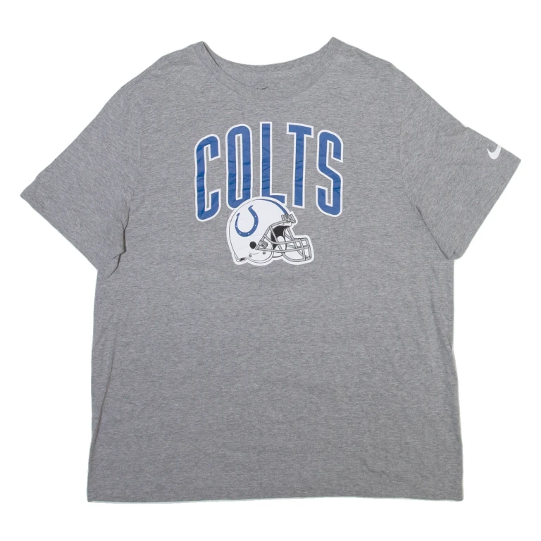 NIKE Indianapolis Colts Mens T-Shirt Grey USA XL
