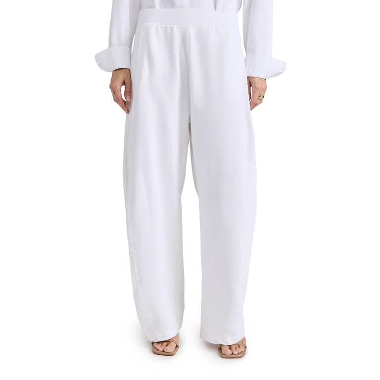 Tibi Petite Summer Sweatshirting Winslow Pants White XL
