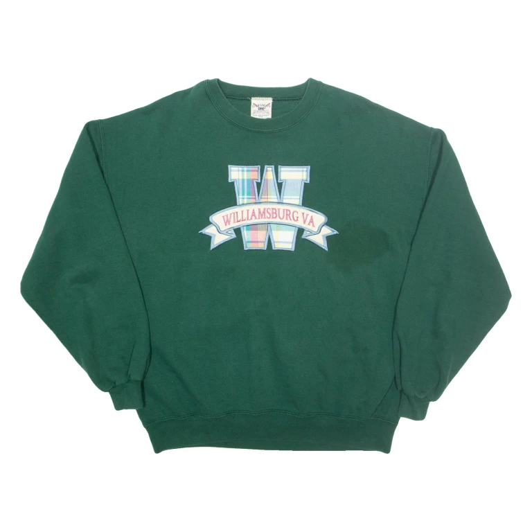 OARSMAN Williamsburg Virginia Mens Sweatshirt Green USA XL