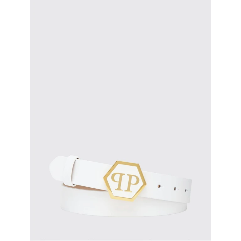 Smooth Leather Belt with Hexagon Monogram Buckle (FAAAWVA0370PLE010N0116)
