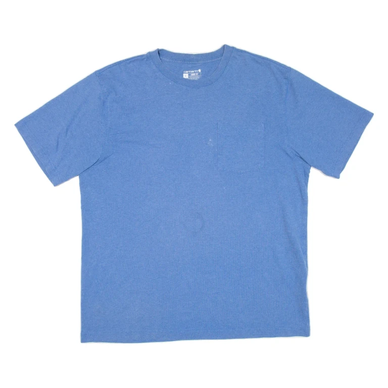 CARHARTT Loose Fit Mens T-Shirt Blue L
