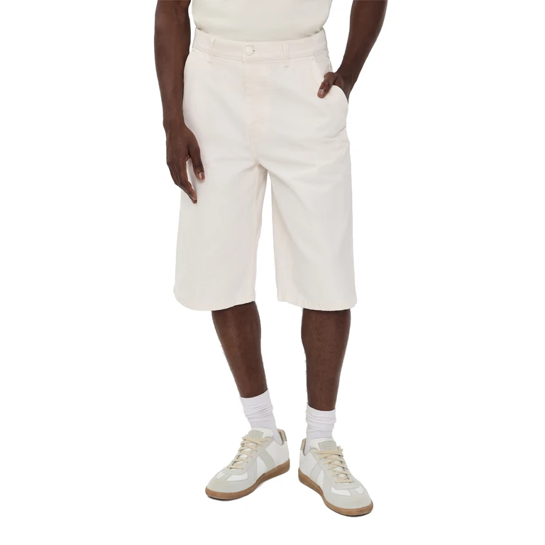 AMI Loose Bermuda Shorts 14 Blanc Creme 28