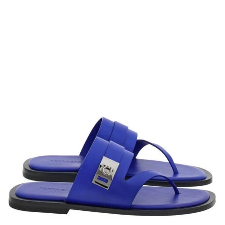 Ferragamo Dickens Leather Thong Sandals