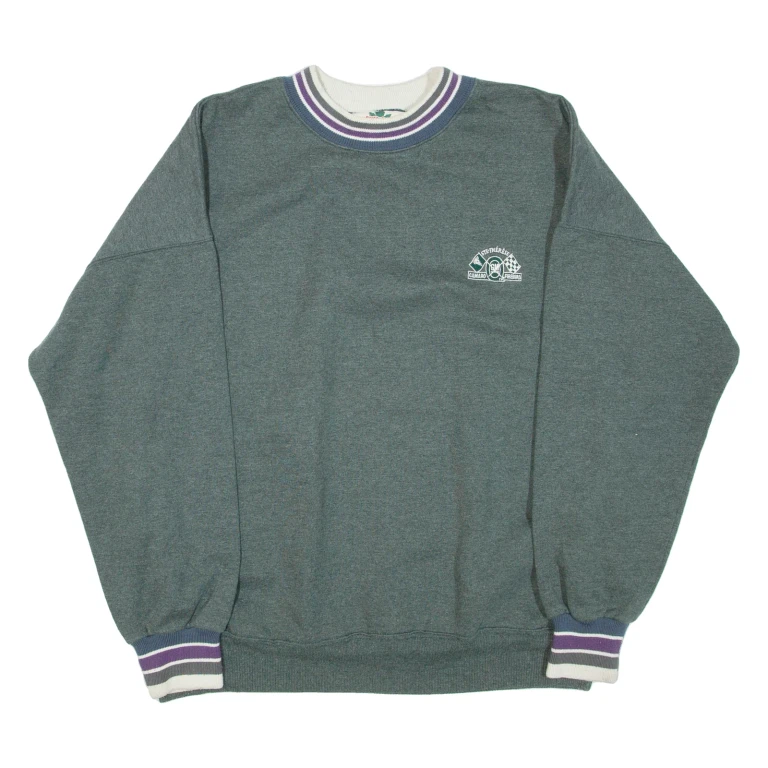 CANADA Mens Sweatshirt Green Crew Neck L