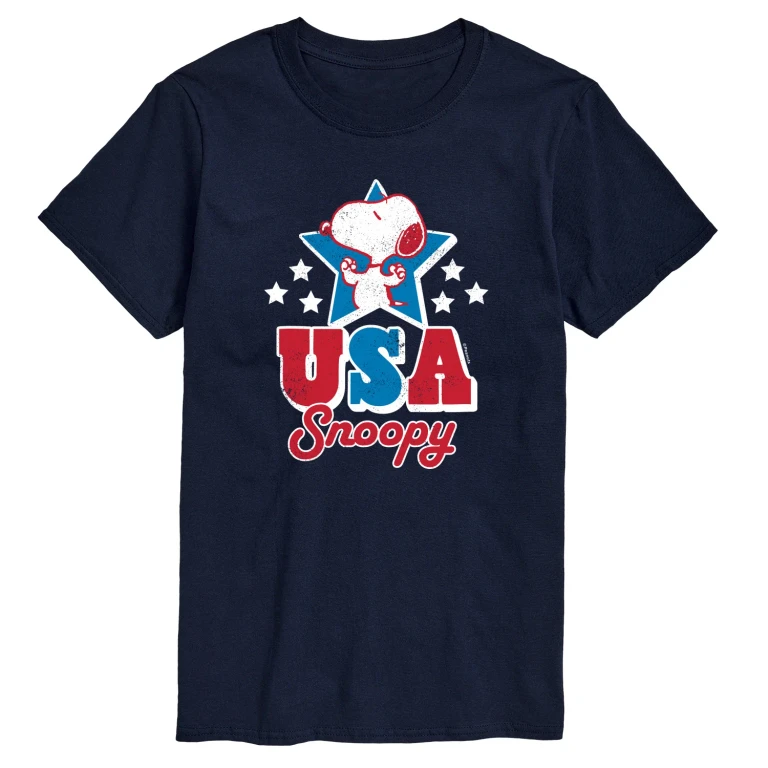 USA Snoopy - Men's Short Sleeve Graphic T-Shirt