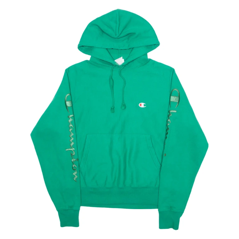CHAMPION REVERSE WEAVE Mens Green Hoodie S