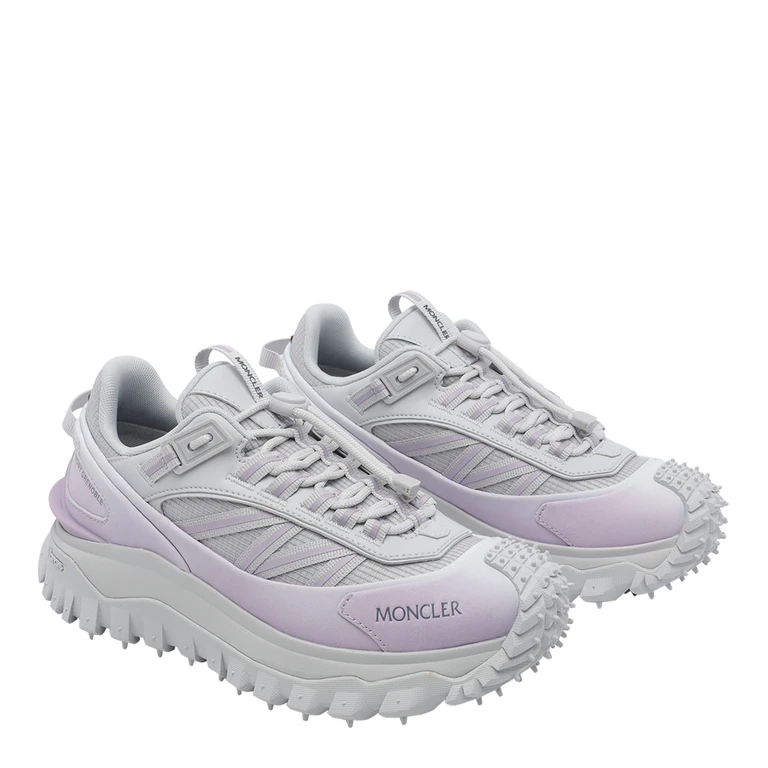 Moncler Sneakers Purple Fabric/rubber Sole - Women