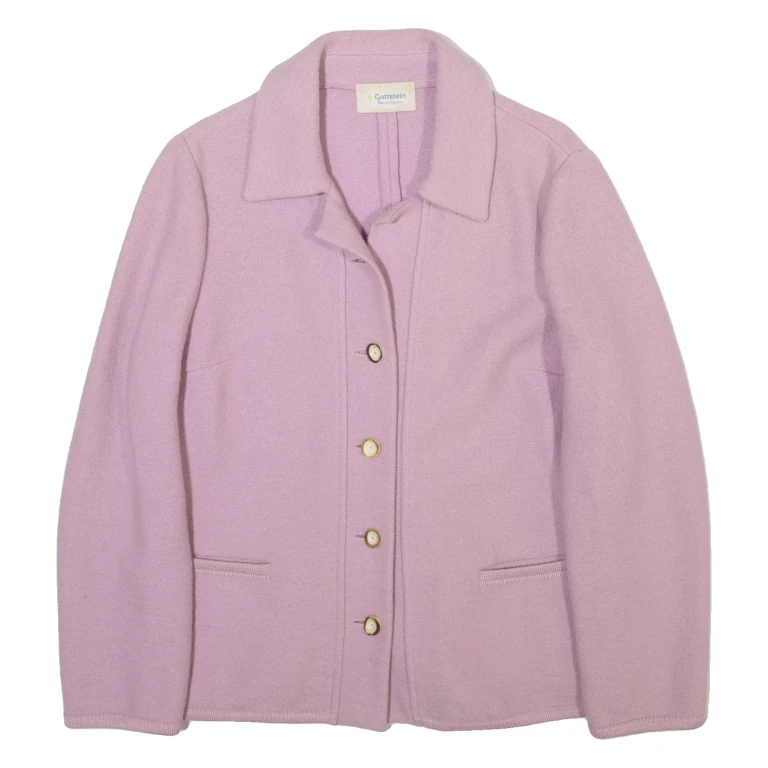 GOTTSTEIN Womens Blazer Jacket Pink Wool UK 12