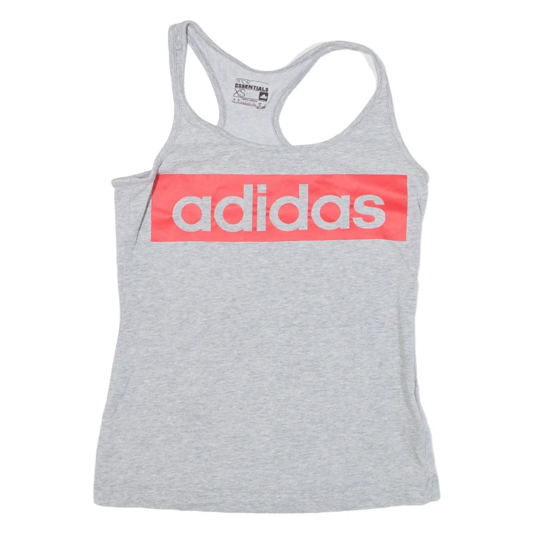 ADIDAS Womens Vest Grey Sleeveless XS