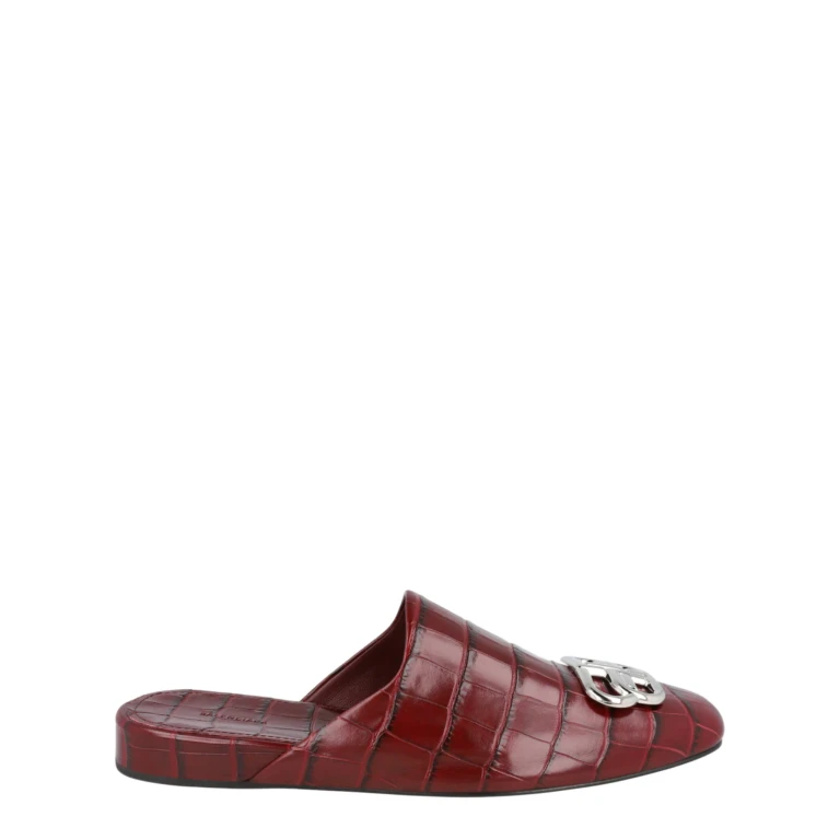 Croc Embossed Leather Cosy BB Mule