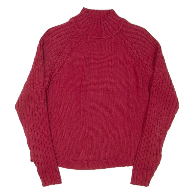 PENDLETON Womens Jumper Red High Neck Tight Knit L