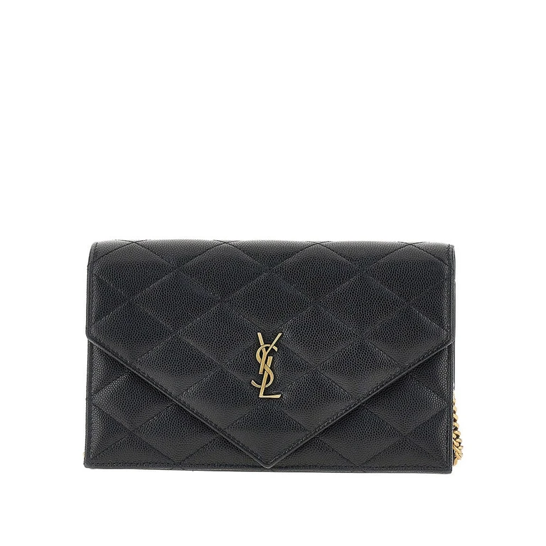 Quilted leather 'Paris' clutch with chain Woman One Size