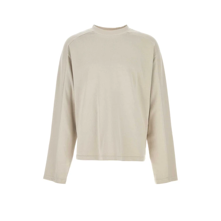 Entire Studios Sand Cotton T-Shirt Offwhite Exterior - Unisex