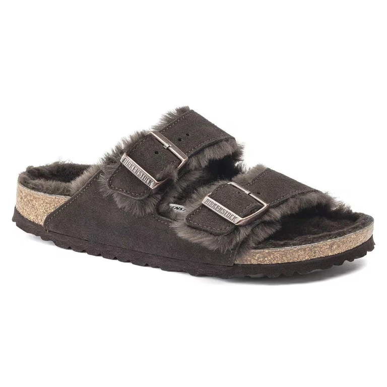[1020566] Unisex Birkenstock Arizona Shearling Suede Leather (regular Width)